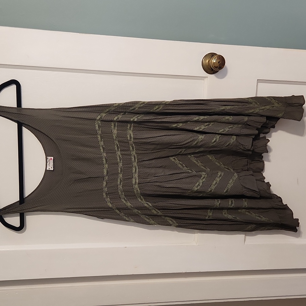 Free People Voile and Lace Trapeze Slip Dress